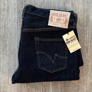 Iron Heart 21oz 555 Indigo Straight Men's Jeans